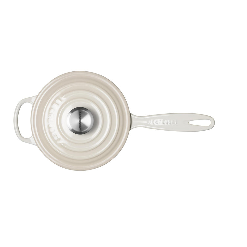 Signature Cast Iron Saucepan Set - Meringue