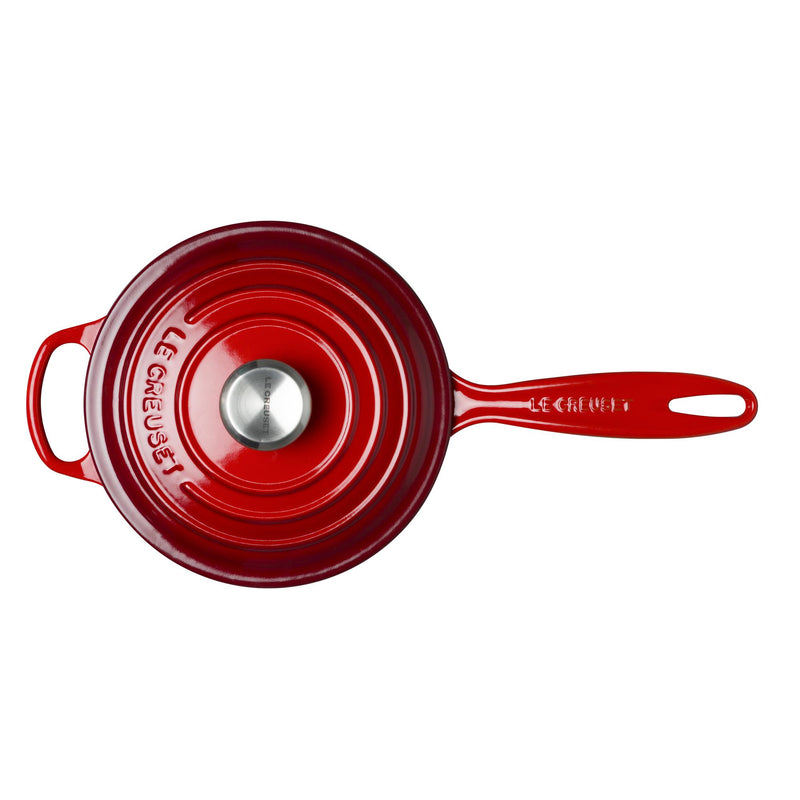 Signature Cast Iron Saucepan 20cm - Cerise