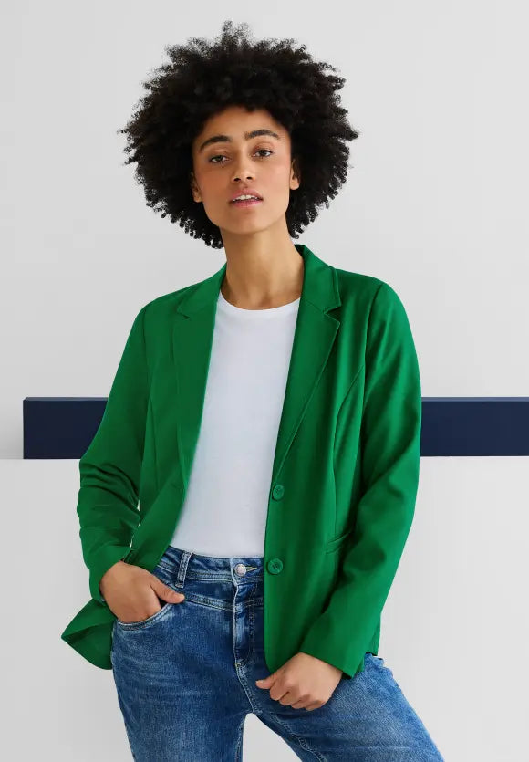 Hanni Twill Blazer - Brisk Green