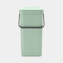 Sort & Go Waste Bin 16 Litre Jade Green