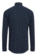 Tegan Print Long Sleeve Shirt - Insignia Blue