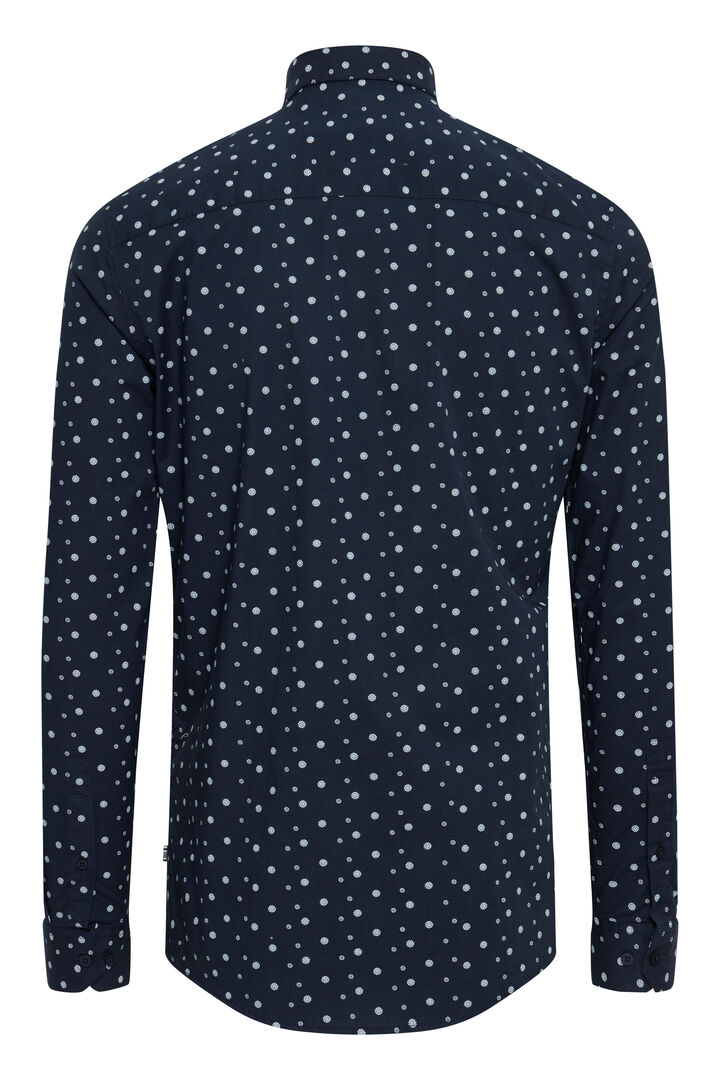 Tegan Print Long Sleeve Shirt - Insignia Blue