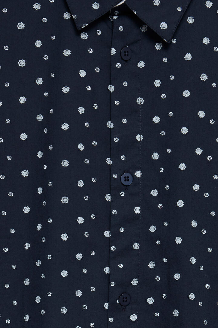 Tegan Print Long Sleeve Shirt - Insignia Blue