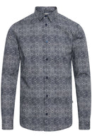 Tau Print Long Sleeve Shirt - Insignia Blue