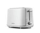 Abbey Lux 2 Slice Toaster - Chrome White