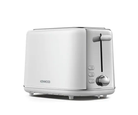 Abbey Lux 2 Slice Toaster - Chrome White
