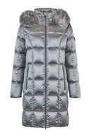 Faux Fur Jacket - Silver