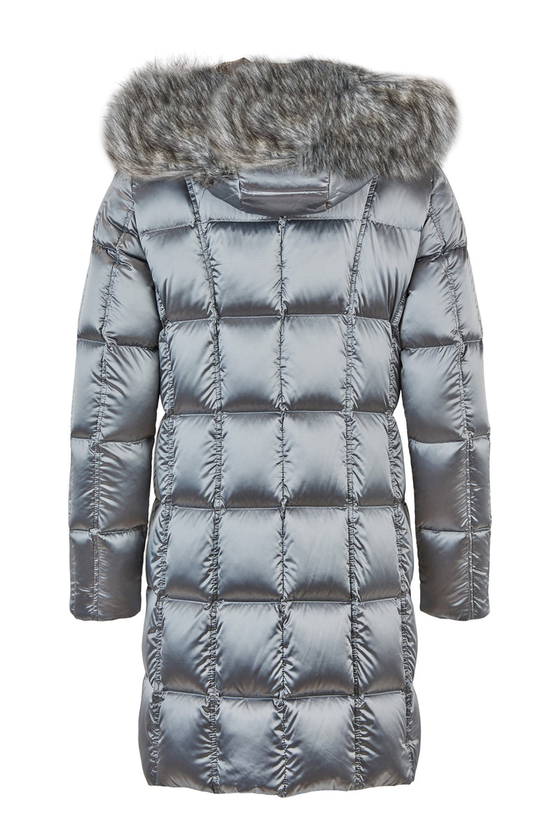 Faux Fur Jacket - Silver