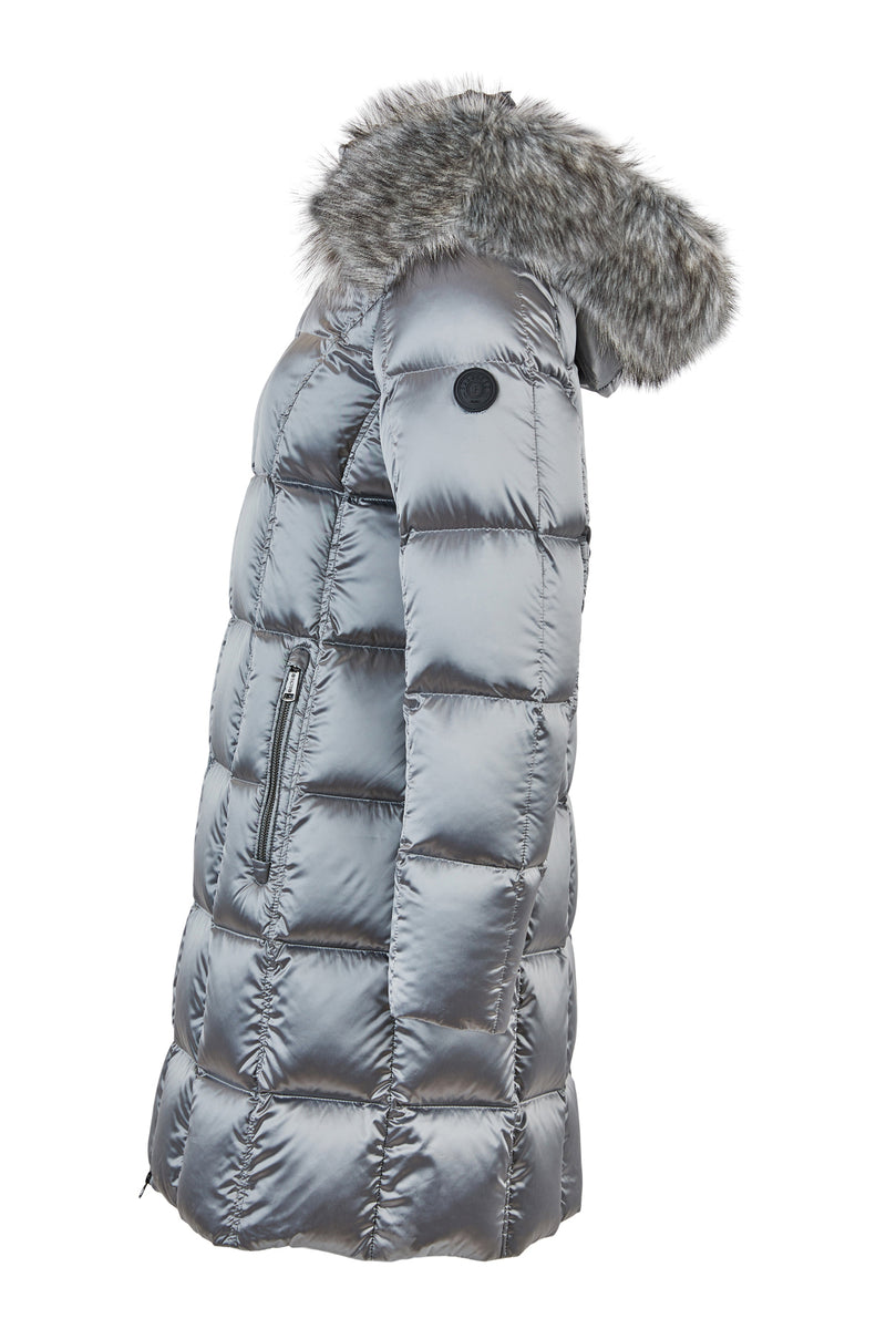 Faux Fur Jacket - Silver