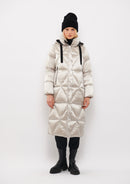Coat - Cream/black