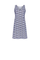 V Neck Nightdress - Smoky Blue