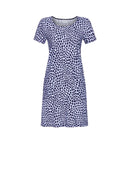 Dot Design Nightdress - Smoky Blue