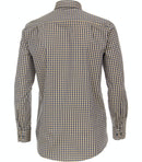 Long Sleeve Button Down Check Shirt - Yellow
