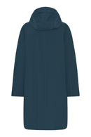 Long Rain Coat - Dark Blue Green