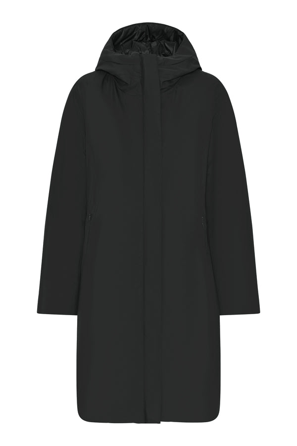 Long Rain Coat - Black