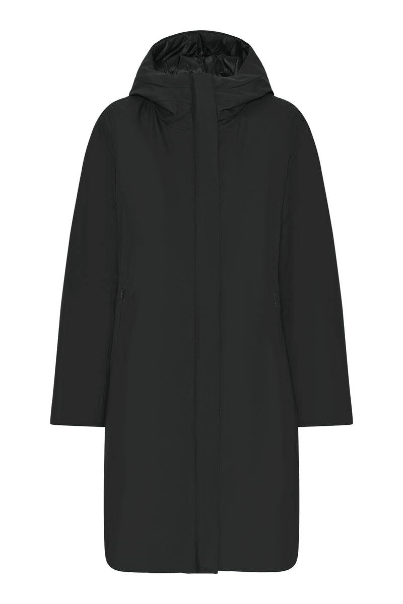 Long Rain Coat - Black