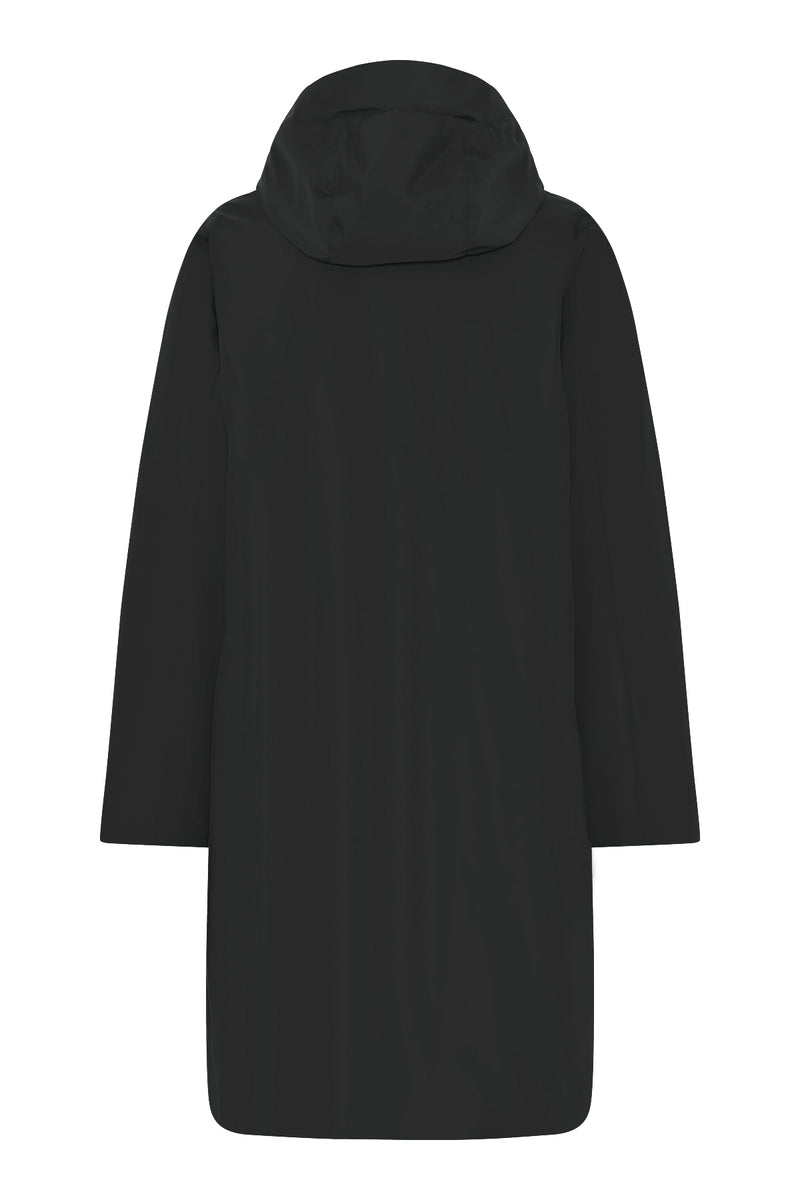 Long Rain Coat - Black