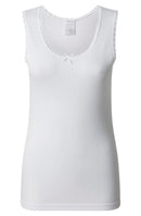 Thermal Sleeveless Top - White