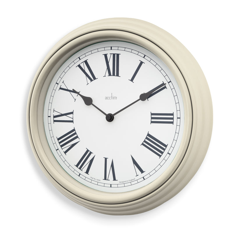 Devonshire 28cm Wall Clock - Cream