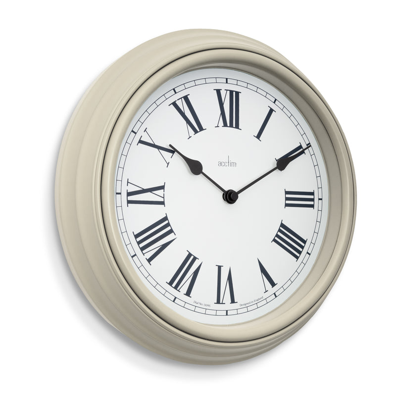 Devonshire 28cm Wall Clock - Cream