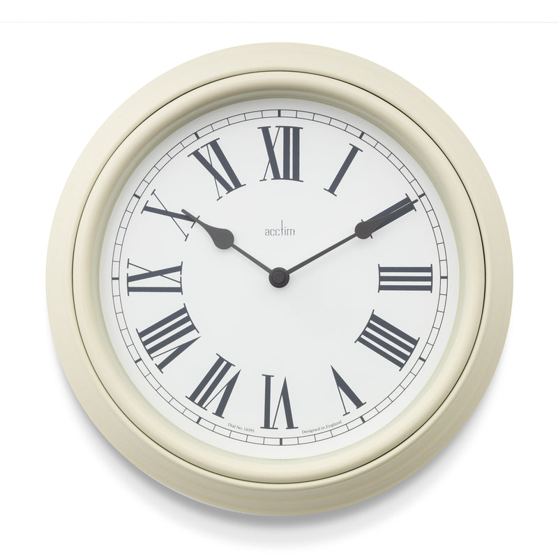 Devonshire 28cm Wall Clock - Cream