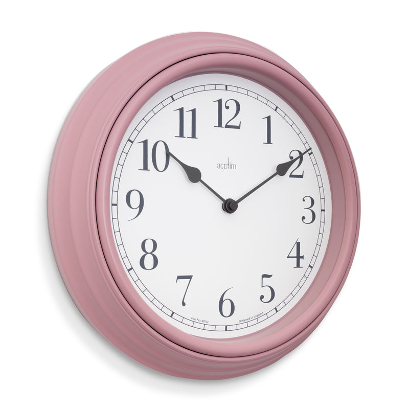 Devonshire 28cm Wall Clock - Dusky Rose