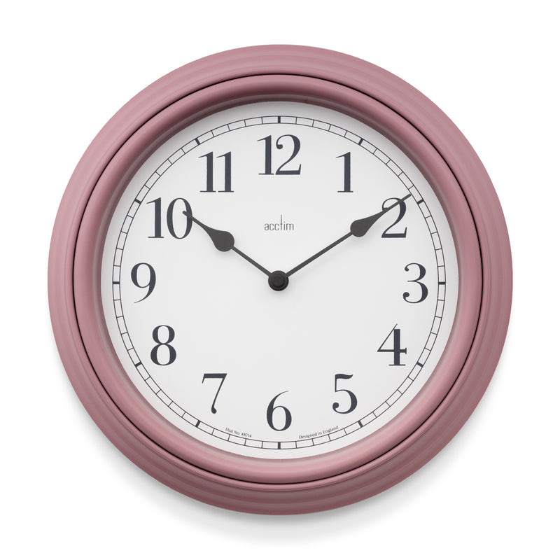 Devonshire 28cm Wall Clock - Dusky Rose