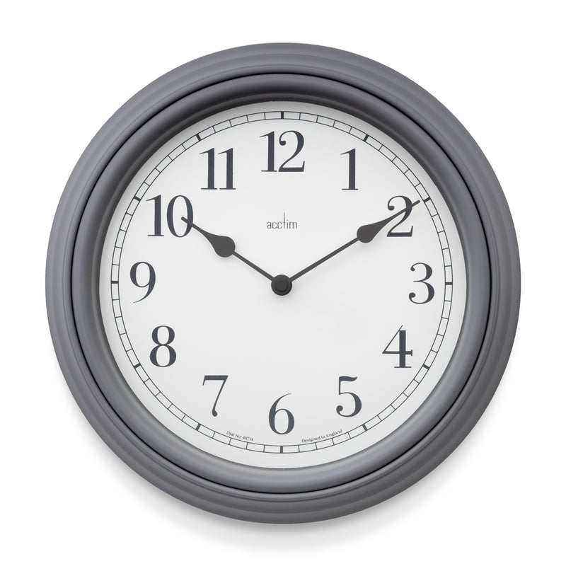 Devonshire 28cm Wall Clock - Pigeon Grey
