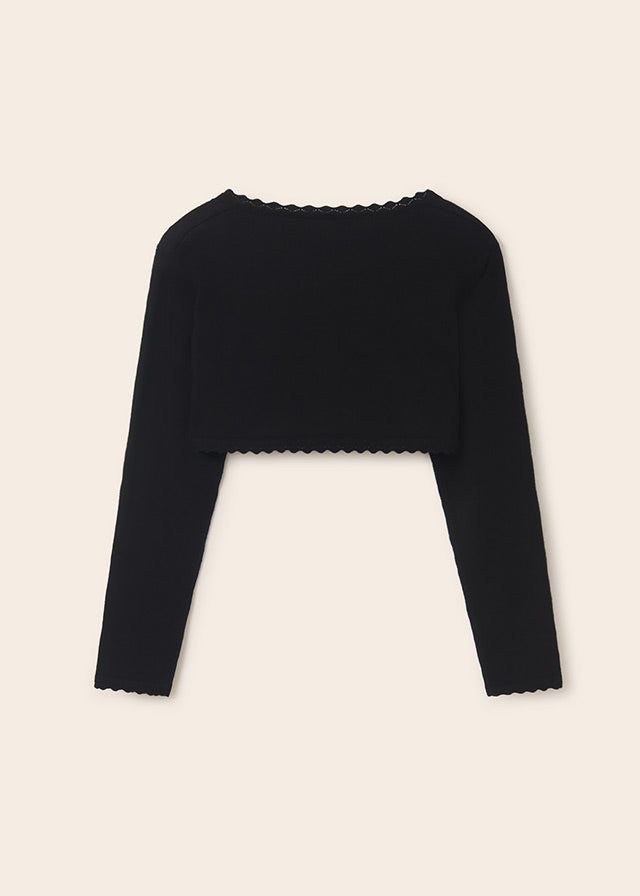 Basic Knit Cardigan - Black