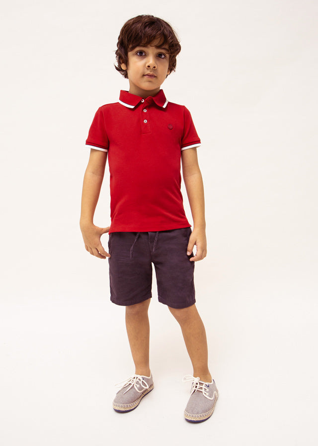 Short Sleeve Polo - Red