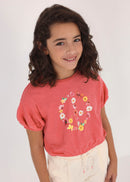 Cotton T-Shirt - Azalea Pink