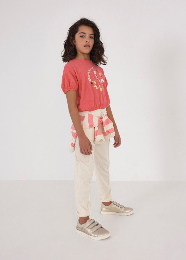 Cotton T-Shirt - Azalea Pink
