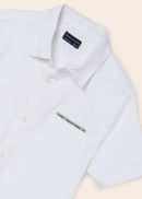 Short Sleeve Dress Shirt - White