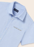 Short Sleeve Dress Shirt - Light Blue