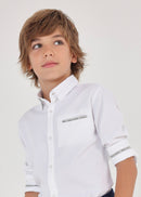 Long Sleeve Dress Shirt - White