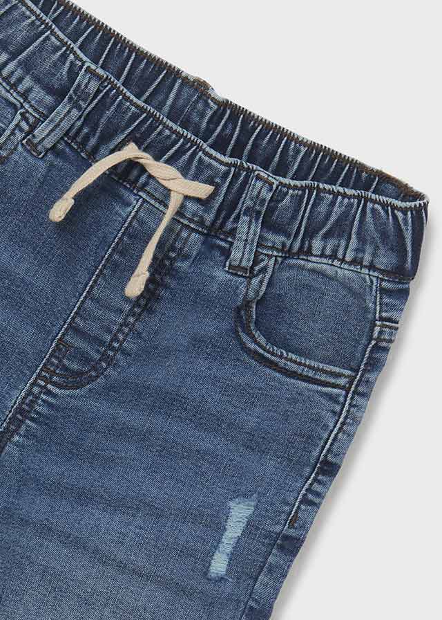 Distressed Denim Shorts - Medium