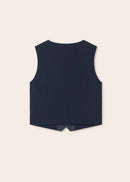 Dress Sleeveless Jumper - Navy