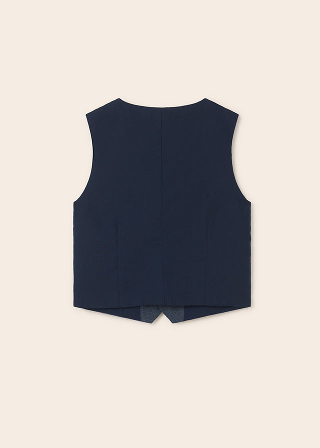 Dress Sleeveless Jumper - Navy