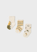 Set Of 3 Socks - Oat