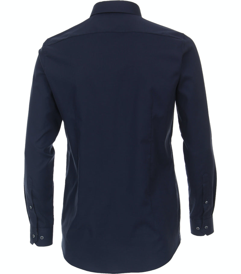 Long Sleeve Body Fit Plain Shirt - Blue