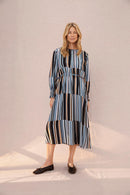 Neve Long Sleeve Dress - Goblin Blue