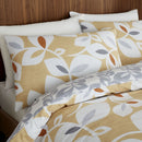 Inga Leaf Duvet Cover Set - Gold
