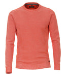 Plain Crew Neck Jumper - Red Clay