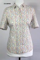 All Over Print Blouse - Orange