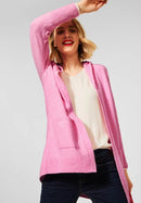 Hooded Cardigan - Intense Poppy Rose