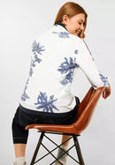 Printed Sweatjacket - Vanilla White