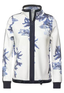 Printed Sweatjacket - Vanilla White