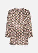 Felicity AOP Blouse - Pale Blush