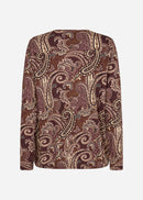 Felicity Paisley Blouse - Wine Red