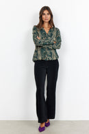 Felicity Paisley Blouse - Forest Green